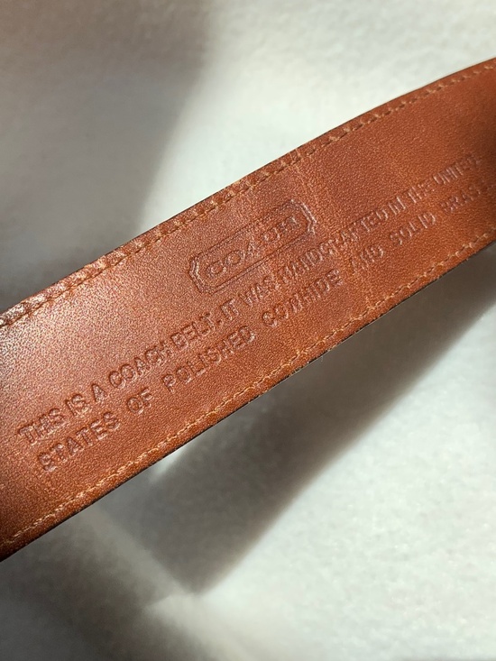 Vintage Coach Brown Leather Belt main image 7